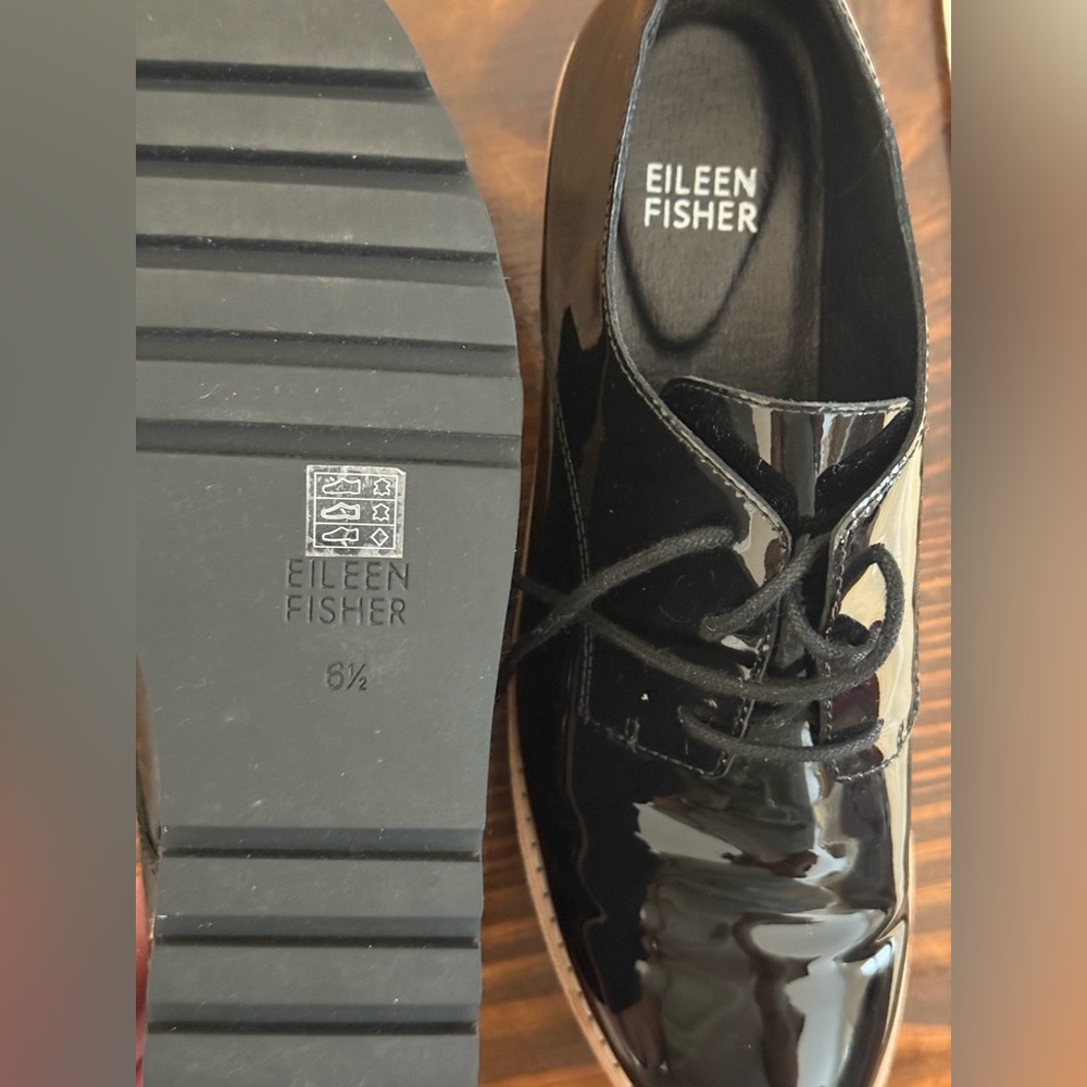 NEW Eileen Fisher Eddy Derby platform shoes